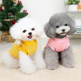 Dog Apparel Candy-colored Clothing Winter Pet Thermal Sweater Teddy Warmer Than Bear Small Puppy Two-legged Clothes S-XXL