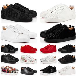 Designer mens sneakers Dress shoes Black White Camo Glitter Grey Rivets leather suede men Women fashion spikes Walking Office Career Wedding trainers Platform shoe