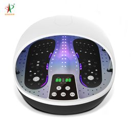 Foot Treatment Ems Tens Massager Electric Stimulator With Heat Pain Relief Circulation Massage Machine 230831