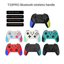 Game Controllers Joysticks T23PRO Wireless Bluetooth Handle With NFC Macro Programming Wake Up Somatosensory Six-axis Function For HKD230901