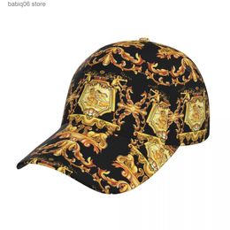 Ball Caps Golf hat men Baseball Cap Sports Golden Baroque Casual Hat Fashion Outdoor Hip Hop Hats For Men Women Unisex T2307