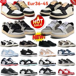 2024 New jumpman 1 low basketball shoes 1s Olive sneakers Reverse Mocha Black Phantom Shadow TS Toe Wolf Grey Vintage Pink mens womens outdoor sports trainers 36-45