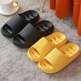 Slippers Summer Women Men Sandals Graffiti Simple Slide Thick Platform EVA Mules Anti-Slip Home Slipper