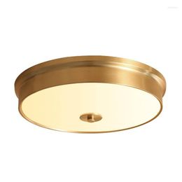 Ceiling Lights Europe Full Copper Body American Style Lighting Fixture For Home Store Luxury Foyer Decoration LED Lamps