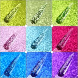 Nail Glitter 50g/Pack Holographic Chunky Multi-Colors 0.2mm/1mm Mix Hexagon Powder Sequins