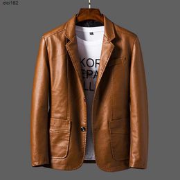 Men's Winter Fur Men Soft Pu Leather Jacket Male Business Casual Coats Man Jaqueta Masculinas Inverno Couro Large Size 6xl PlusS3WZ