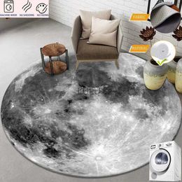 Modern Abstract Round Carpets for Living Room Large Area Rugs Bedroom Decor Elastic Carpet Chair Rug Non Slip Floor Mat Washable HKD230901