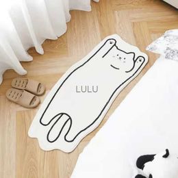 Creative Cat Rug Nordic Cartoon Carpet for Bedroom Non-slip Bedside Area Rug Cute Soft Floor Mat for Living Room Table Mat Decor HKD230901