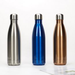 Water Bottles Stainless Steel Vacuum Insulated Car Cup Coke Bottle Outdoor Sports Cup 230831