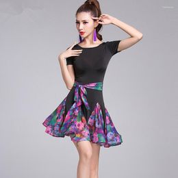 Stage Wear Latin Dance Costumes Women Tango Salsa Rumba Modern Dress Dancing Clothes Dancewear M L XL