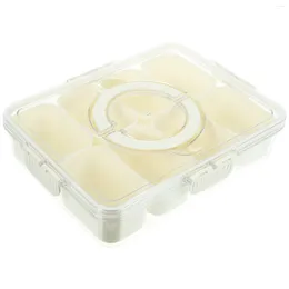 Dinnerware Sets Containers With Lids Compartments Fruit Box Fridge Storage Portable Container Keep Fresh