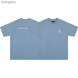 Fluid Short Print Mens Fashion Neck Designer Ink Clothes High T-shirt Version Splashed Summer t shirt Round Amiirii Men's Sleeved Letter Trend 2uxc