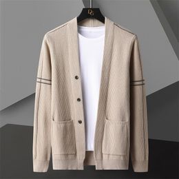 Men's Sweaters 2023 Cardigan Male Garment Coat Sweater Fall Line Decoration Knitting Man Long Sleeve Slim Fit Hombre Botones 230831