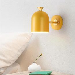 Wall Lamp Nordic Modern Macaron Children's Room Bedroom Bedside Light Study Living El Aisle Staircase Industrial Fixture
