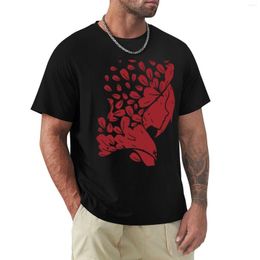 Men's Polos Ruby Rose Falling Petals T-Shirt Tops Animal Print Shirt For Boys Sweat Shirts Men