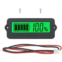 Lead Acid Battery Capacity Indicator LCD Digit Display Metre Lithium Power Detector Voltmeter(Green)