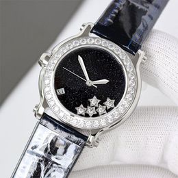 Women Luxe Diamond Wristwatch Fashion Sapphire Movement Leather Strap Dial Mechanical Montre Waterproof Watch De Automatic Watch Gold Dxekw