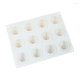 Baking Moulds 12-Cavity Mini Pumpkin Silicone Mould Mousse Cake Decorating Tool For Making Chocolate Candy Candle Soap