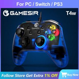 Game Controllers Joysticks GameSir T4w USB Wired Gamepad Game Controller with Vibration and Turbo Function PC Joystick for Windows 7 8 10 11 HKD230831