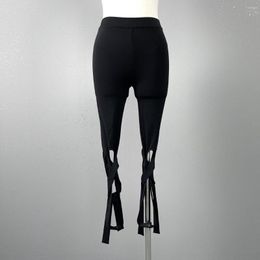 Women's Pants The Spring And Summer 2023 Beautiful Ballet Black Belt Trample Feet Leggings 0530