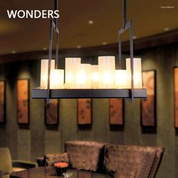 Pendant Lamps Kevin Reilly Altar Chandelier LED Candlestick Rectangle Retro Lamp Restaurant Shop Home Decor Luminaria Creative Lustre