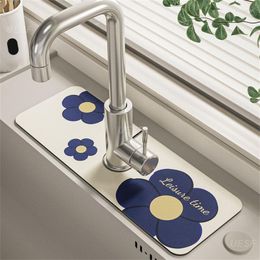 Table Mats Blended Quick Dry Tray Bathroom Sink Surface Quick-drying Pad Household Cleaning Tools Simple And Modern Drain