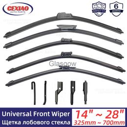 Windshield Wipers OEM Universal Wiper Blades for Slim Top Lock J Hook Soft Rubber Car Windscreen Wipers Wholesale Auto Replacement Parts x0901