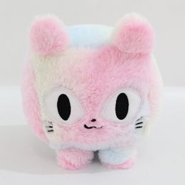 Colourful Pet Simulator Cat Plush Cute Cartoon Stuffed Animals Plushie Toy Gift For Girls And Boys