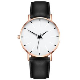 Dial Quartz Watches Color5 Watch Casual Luxe Strap De Mens Men Montre Leather Watch Gold Pemrh