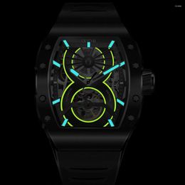 Wristwatches Limited Edition Automatic Watch Men OLTO-8 Tonneau Mechanical Top Watches Sports Luminous Clocks 2023