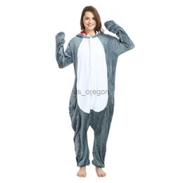 home clothing Onesie Pajamas New Animal Unisex Adult Blue Sharks Cartoon Soft Fleece Halloween Family Party Costumes Jumpsuits x0902