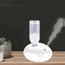 Humidifiers ELOOLE Portable Bottle Holder Air Humidifier USB LED Night Light Aroma Diffuser Mist Maker For Home Office Humidification Q230901