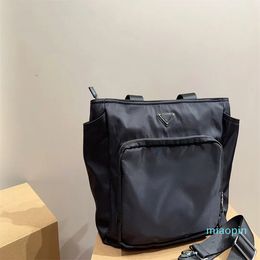 2023-Designer men backpack designer school bag shoulder bag nylon handbag crossbody bag black large capacity fashion cool