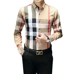 Designer Mens Formal Business Shirts Fashion Casual Shirt Long-sleeved shirt#29237Q