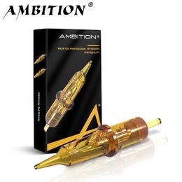 Tattoo Needles Ambition Golden Armor Tattoo Cartridge Needles RL Disposable Sterilized Safety Tattoo Needle for Cartridge Machines Grips 20pcs 230831