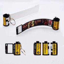 Sublimation Memory Film Keychain Home Camera Roll Blank Keyrings DIY Anniversary Gifts NEW