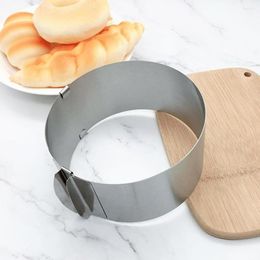 Baking Moulds Cake Mould Versatile Stainless Steel Ring Adjustable 6-12 Inch For Cakes Reusable Food Grade Tool Round