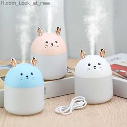 Humidifiers Kawaii Humidifier night light Cute Air humidifier diffuser Essential oils diffuser air freshener room aromatherapy humidifiers Q230901