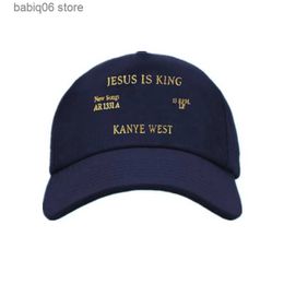 Ball Caps New Kanye West Jesus Is King Album Baseball Caps Embroidery Dad Hat Unisex Women Man Hats Latest album T23072