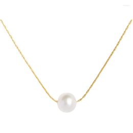 Pendant Necklaces Luxury Jewellery Gift Natural Pearl Necklace Summer Chain Titanium Steel For Women