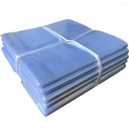 Storage Bags 100Pcs PVC Heat Shrink Bag High Transparency Shrinkage Good Flexibility Food Disinfected Tableware Electronics Commodity