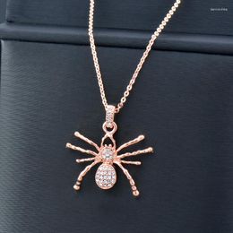 Pendant Necklaces KIOOZOL Trend Insect Necklace For Women Rose Gold Colour Choker Fashion Jewellery 2023 Arrival Accessories 256 KO2