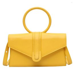 Evening Bags Female Tote Candy Color Clutch Purse Women Shoulder PU Leather Satchel 2023 Messenger Bag Fashion Crossbody