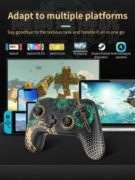 Game Controllers Joysticks Bluetooth Wireless Gamepads Controller Tears of the Kingdom Pro Joystick For NS PC Android V3 IOS HKD230831