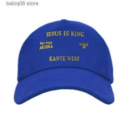 Ball Caps New Kanye West Jesus Is King Album Baseball Caps Embroidery Dad Hat Unisex Women Man Hats Latest album T230728