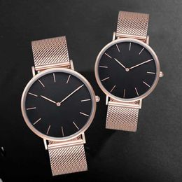 2021 3A top brands send original gift box brand watches for men and women high quality stainless steel mesh belt couple simple 40m203l