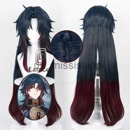 Cosplay Wigs Game Honkai Star Rail Cosplay Wig 100cm Long Mixed Color Wigs Heat Resistant Synthetic Hair Halloween Party Wigs x0901