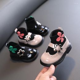 Boots Autumn Winter Princess Leather Baby First Walker Shoes Infant Booties Cute Sock Sale