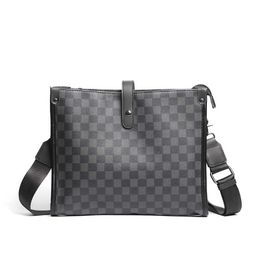 New Fashion Trendy Checkered One Shoulder Casual Crossbody Messenger Bag and Korean Checked Business Men's Backpack 50% Off Outlet Store