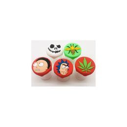 60ml cartoon oil box with cover brand new silicone custom container non-slip storage box smoking accessories